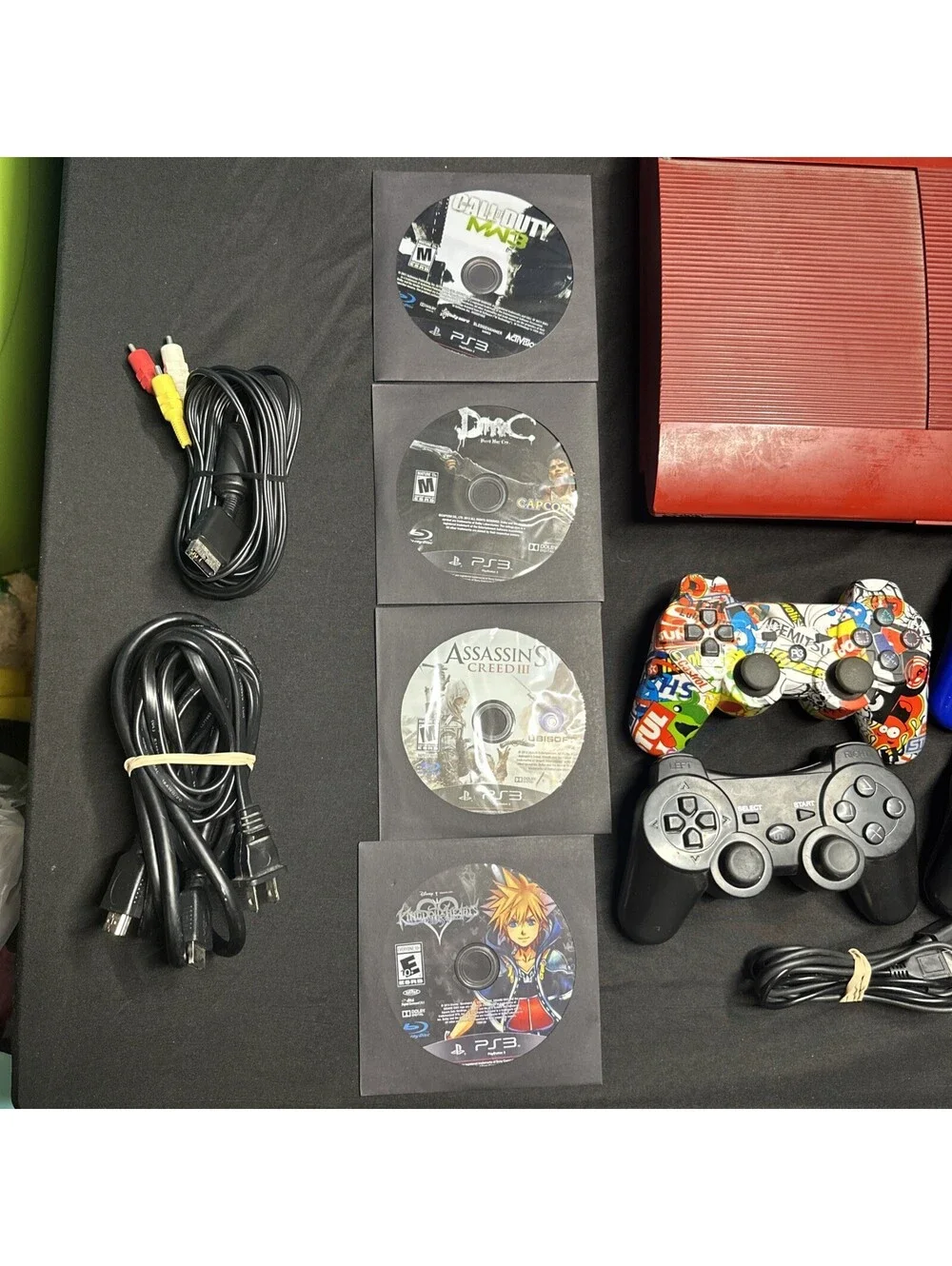 PS3 Super Slim God of War Legacy Bundle Limited Edition Red Console + MORE